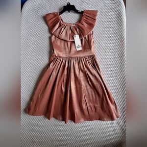 GB Girls Ruffled Mauve Dress